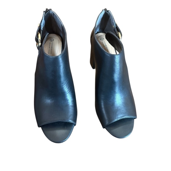 Giani Bernini Ariianna Memory Foam Peep Toe Block Heel Shooties Size 8 - Picture 2 of 10